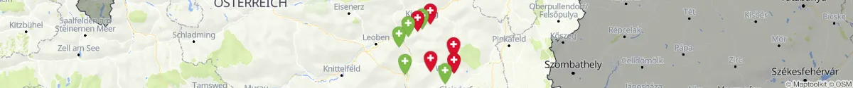 Map view for Pharmacies emergency services nearby Gasen (Weiz, Steiermark)